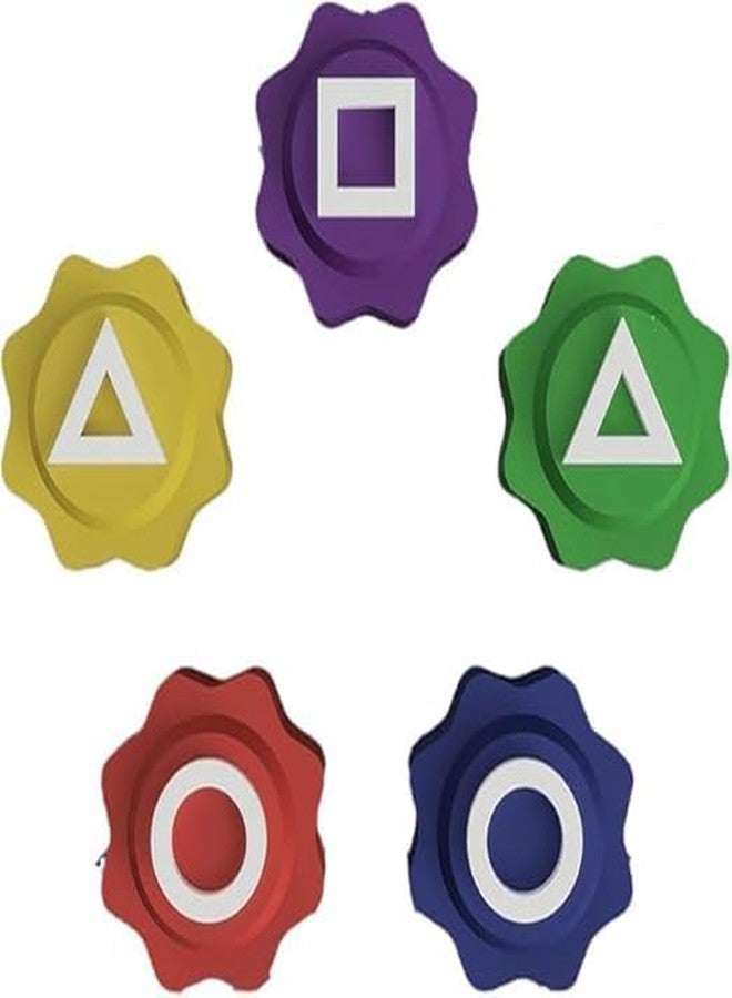 Beoals لعبة بيولز التقليدية غونغي، قطع لعب ملونة مع صندوق تخزين، مجموعة واحدة (5 قطع مع صندوق) - Image 1